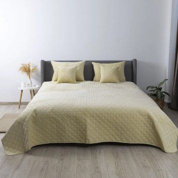 Покривало ТЕП "VELOUR" 150*210 см бежеве TEPVELPLED_38 фото