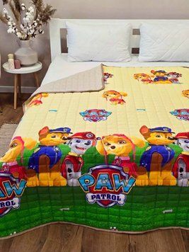 Двостороння дитяча ковдра-покривало з бавовни - 14 Kids-14 фото