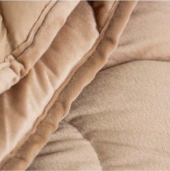 Одеяло Velour Полуторное - Бежевый Velour-4 фото